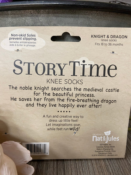 StoryTime knee socks- Knight&Dragon