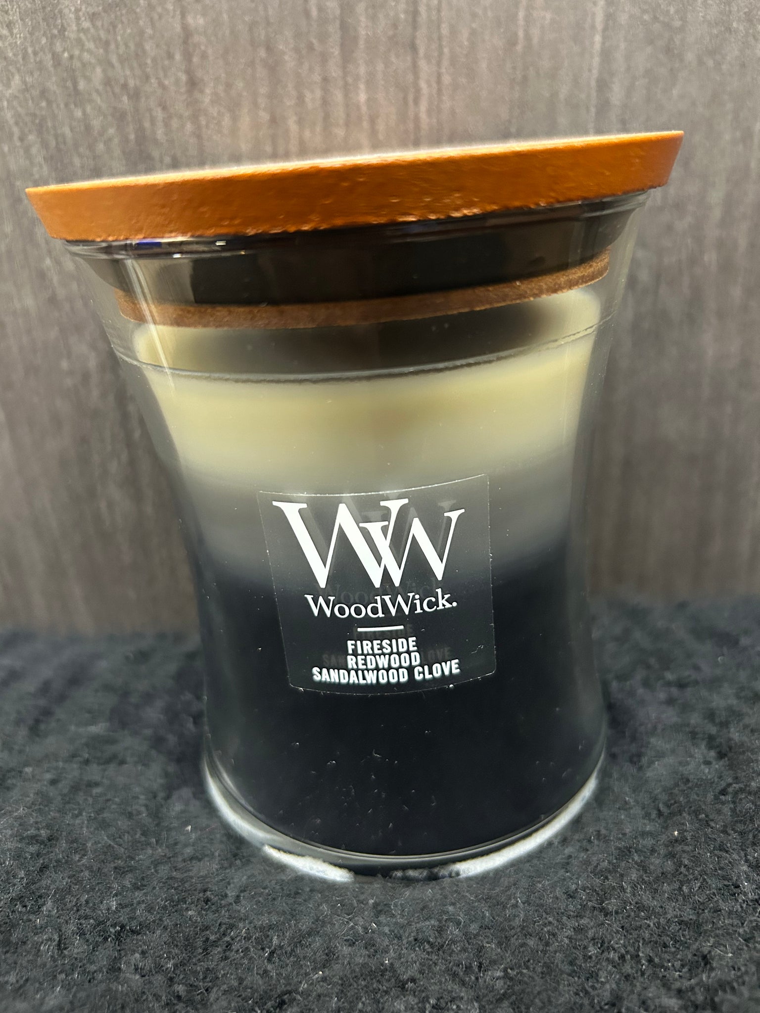 Fireside Redwood Sandalwood Clove WoodWick Candle