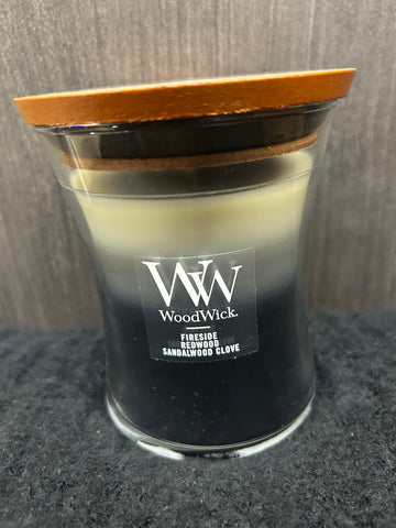 Fireside Redwood Sandalwood Clove WoodWick Candle