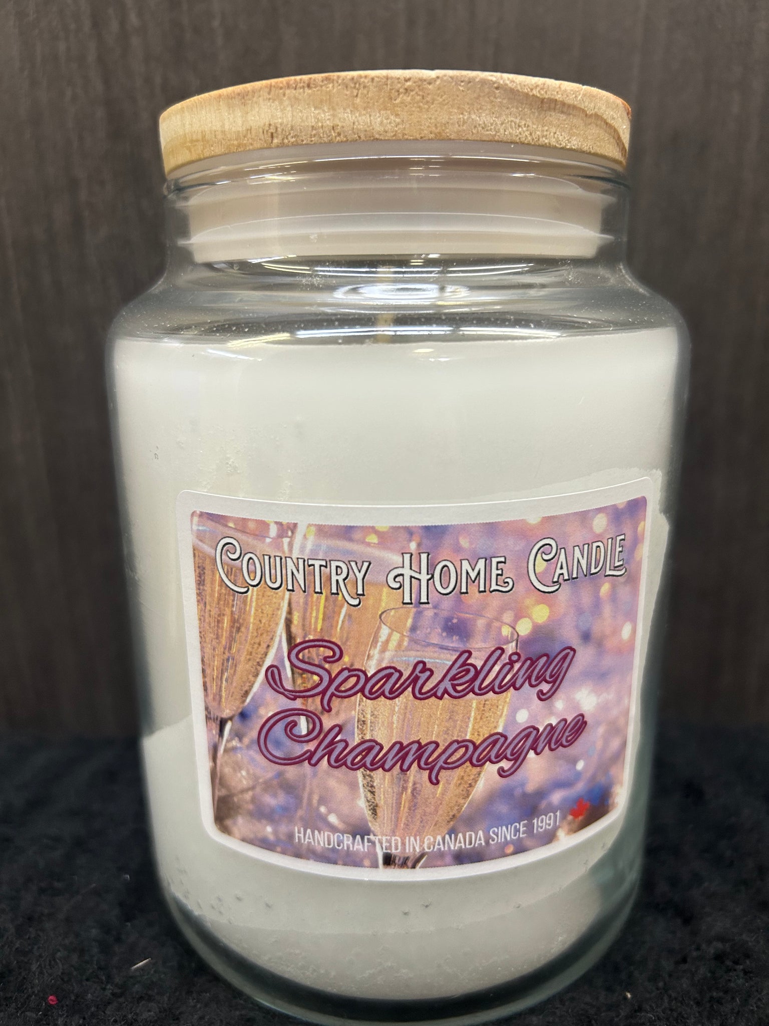 Sparkling Champagne Country Home Candle