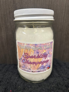 Sparkling Champagne Country Home Candle