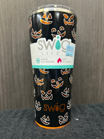 Halloween Pumpkin Swig Water Bottle 22oz
