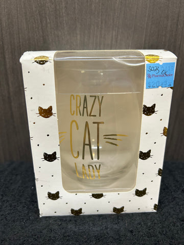Crazy Cat Lady Wine Glass