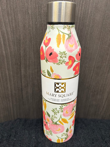 Floral Mary Square Water Bottle 17oz
