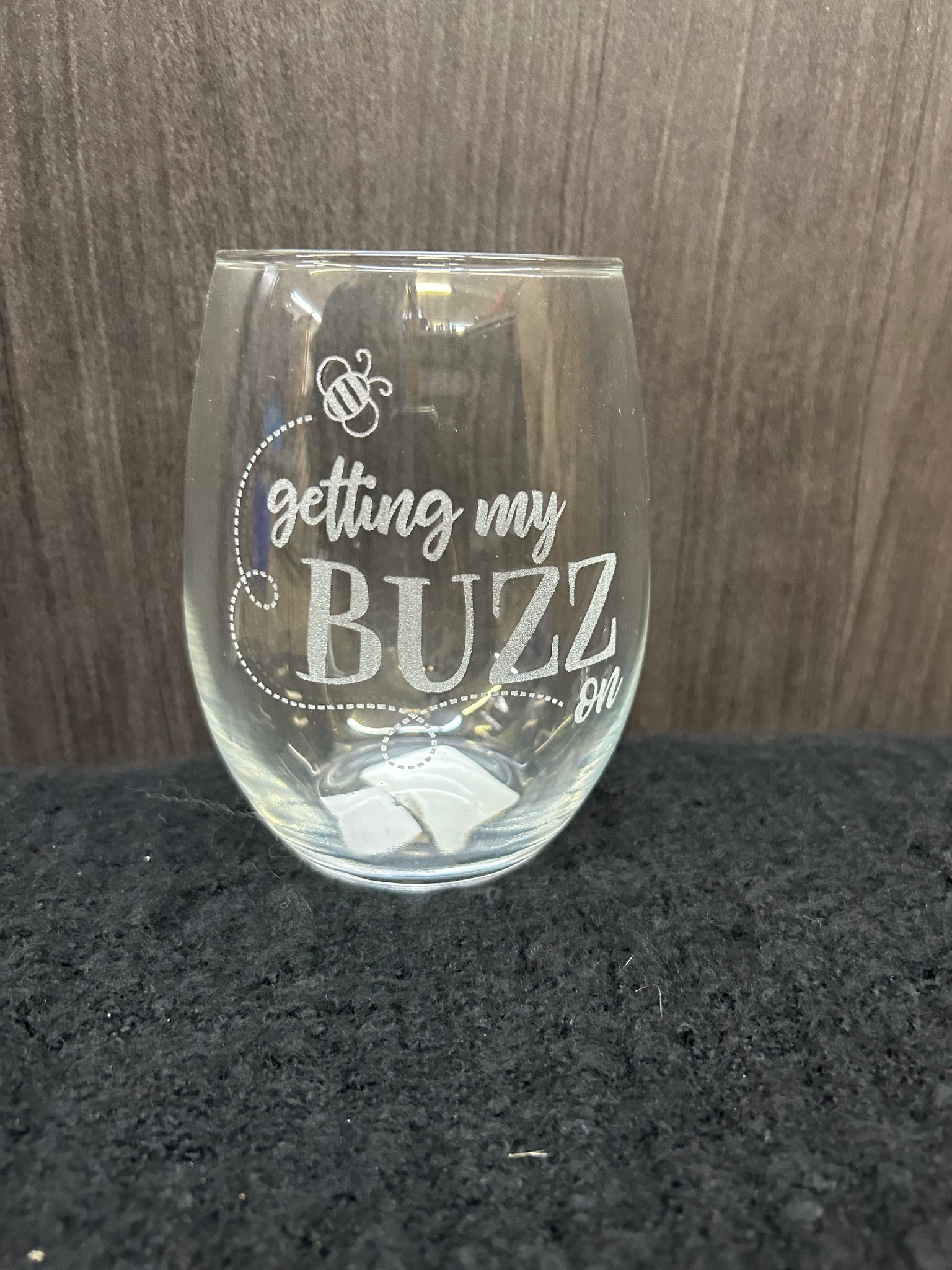 getting my Buzz on Wine Glass