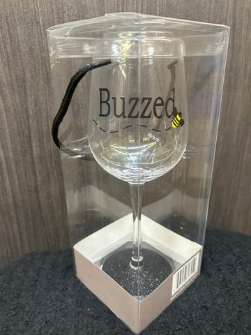 Buzzed Wine Glass