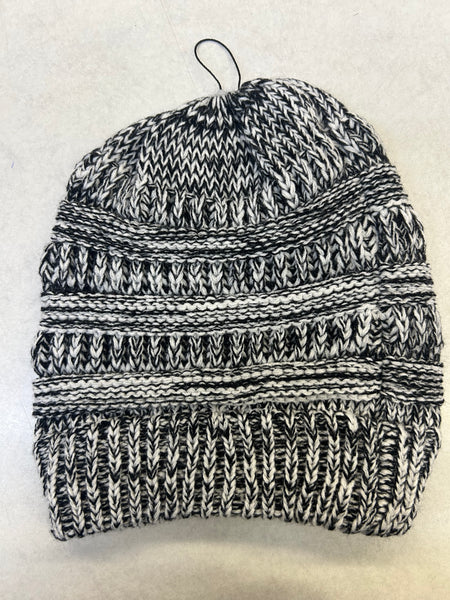 Striped Pony Tail Toque