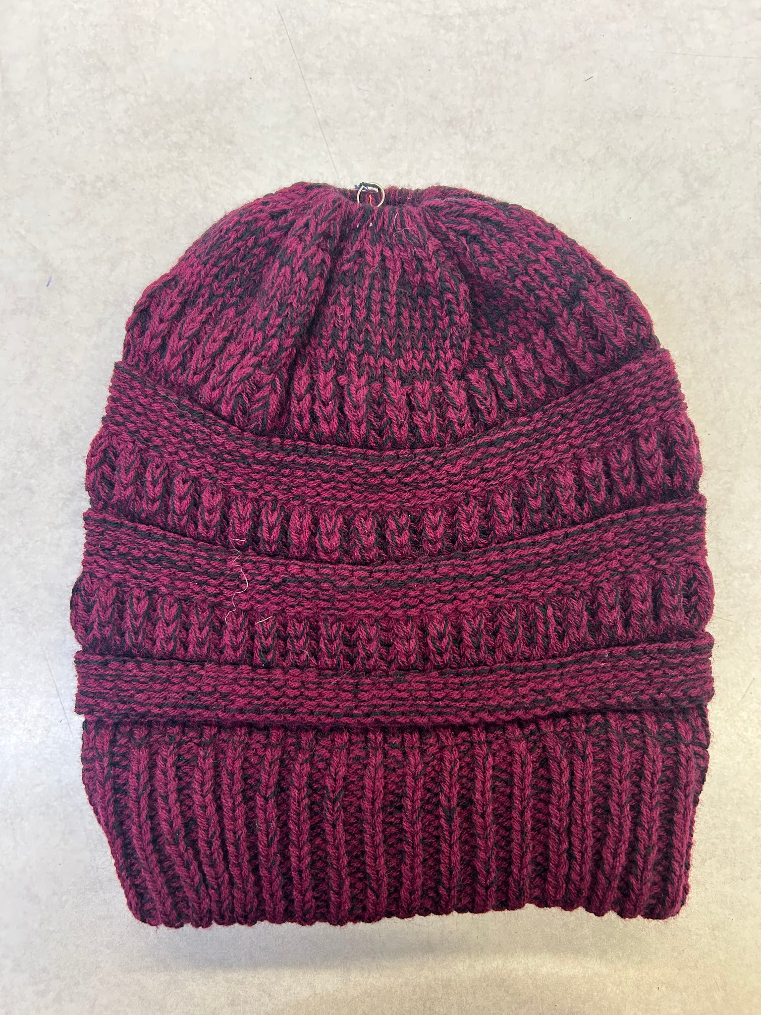 Striped Pony Tail Toque