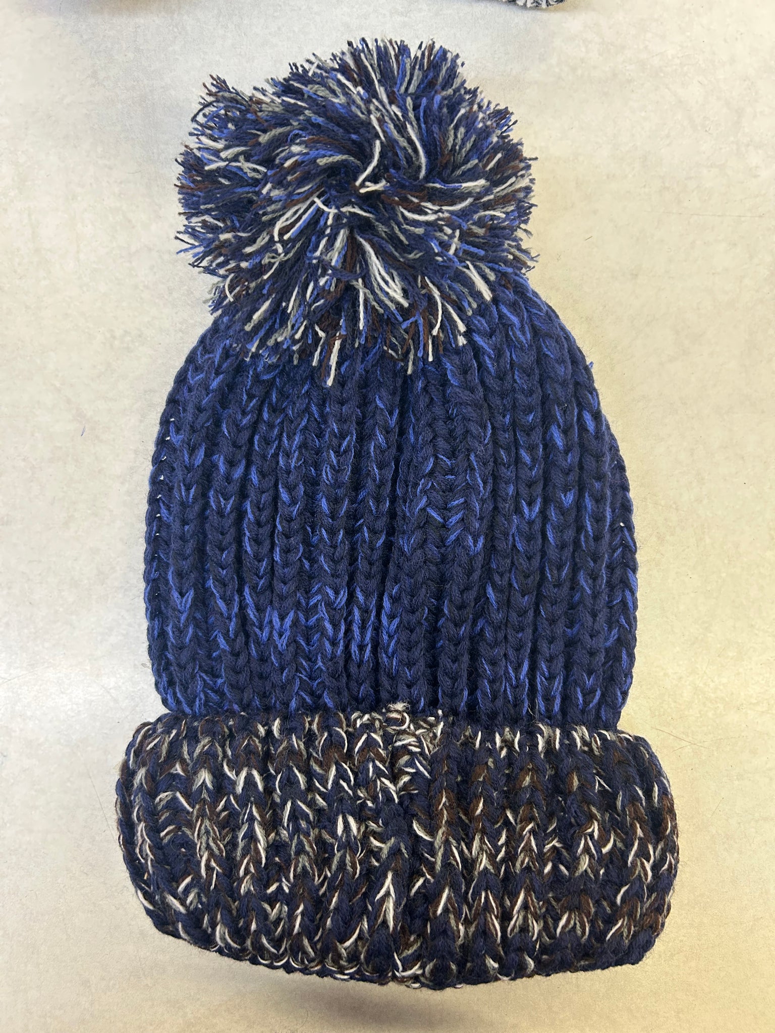 Blue Toque with Pom Pom