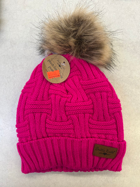 Insulated Toques with Pom Pom