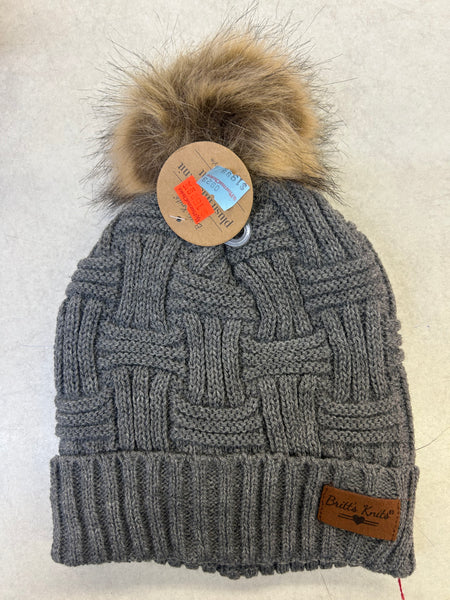 Insulated Toques with Pom Pom