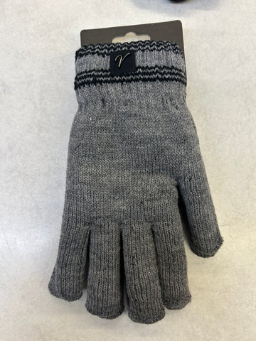 Gray Men Gloves