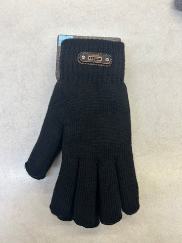 Men Black Gloves