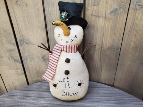 Let it Snow Snowman Decoration