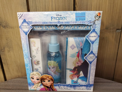 Frozen Bracelet, Clutch, and Body Spray