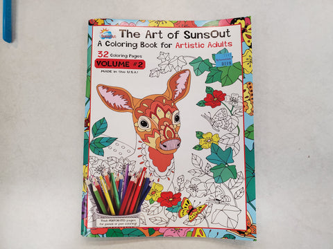 The Art of SunsOut Volume 2 Adult Coloring Book