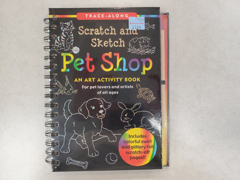 Trace Along Scratch and Sketch Pet Shop Activity Book