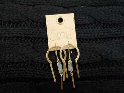 Scout Earrings Labradorite: Stone of Magic