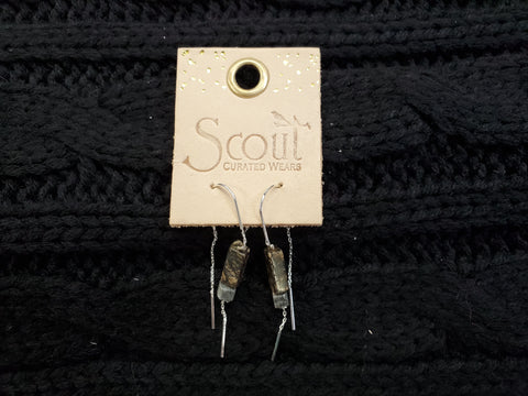 Scout Rhodonite Earrings: Stone of Healing