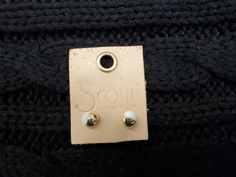 Scout Howlite Earrings: Stone of Harmony