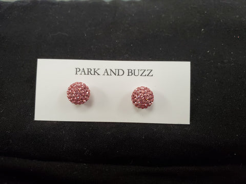 Park and Buzz Radiance Studs Pink Quartz