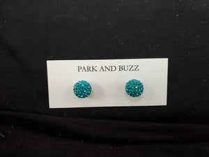 Park and Buzz Radiance Studs Teal 10mm