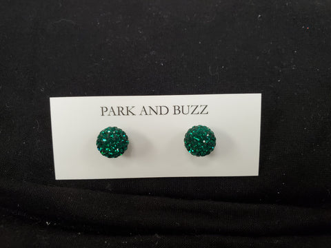Park and Buzz Radiance Studs Emerald