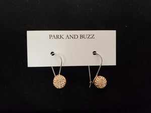Park and Buzz Radiance Hanging Earrings Rose Gold