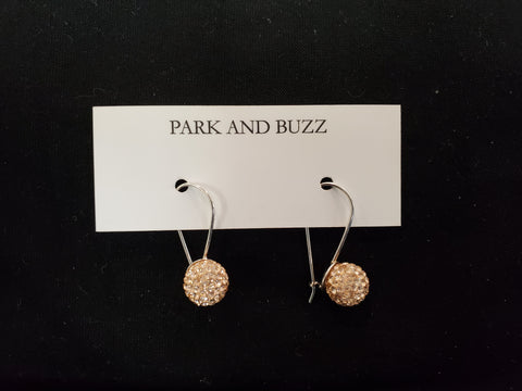 Park and Buzz Radiance Hanging Earrings Rose Gold