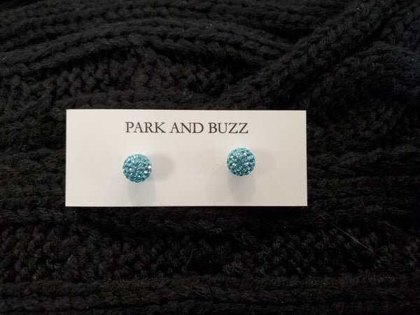 Park and Buzz Radiance Studs Aquamarine