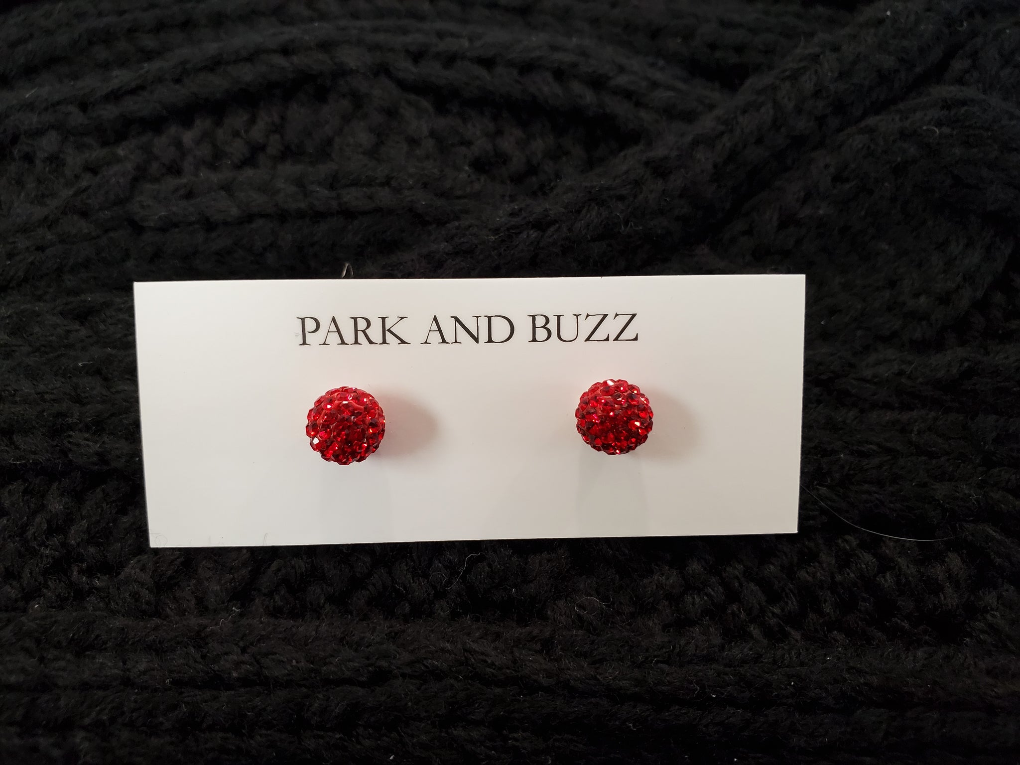 Park and Buzz Radiance Studs Red