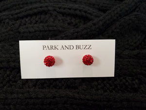 Park and Buzz Radiance Studs Red