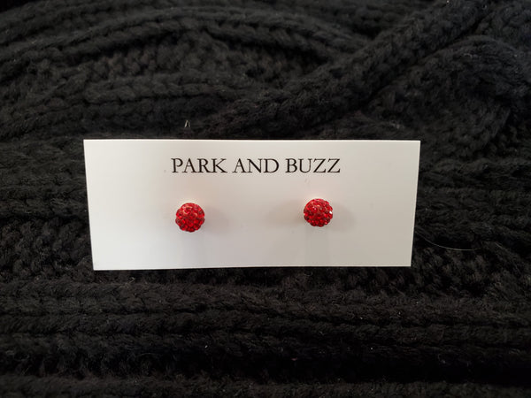 Park and Buzz Radiance Studs Red