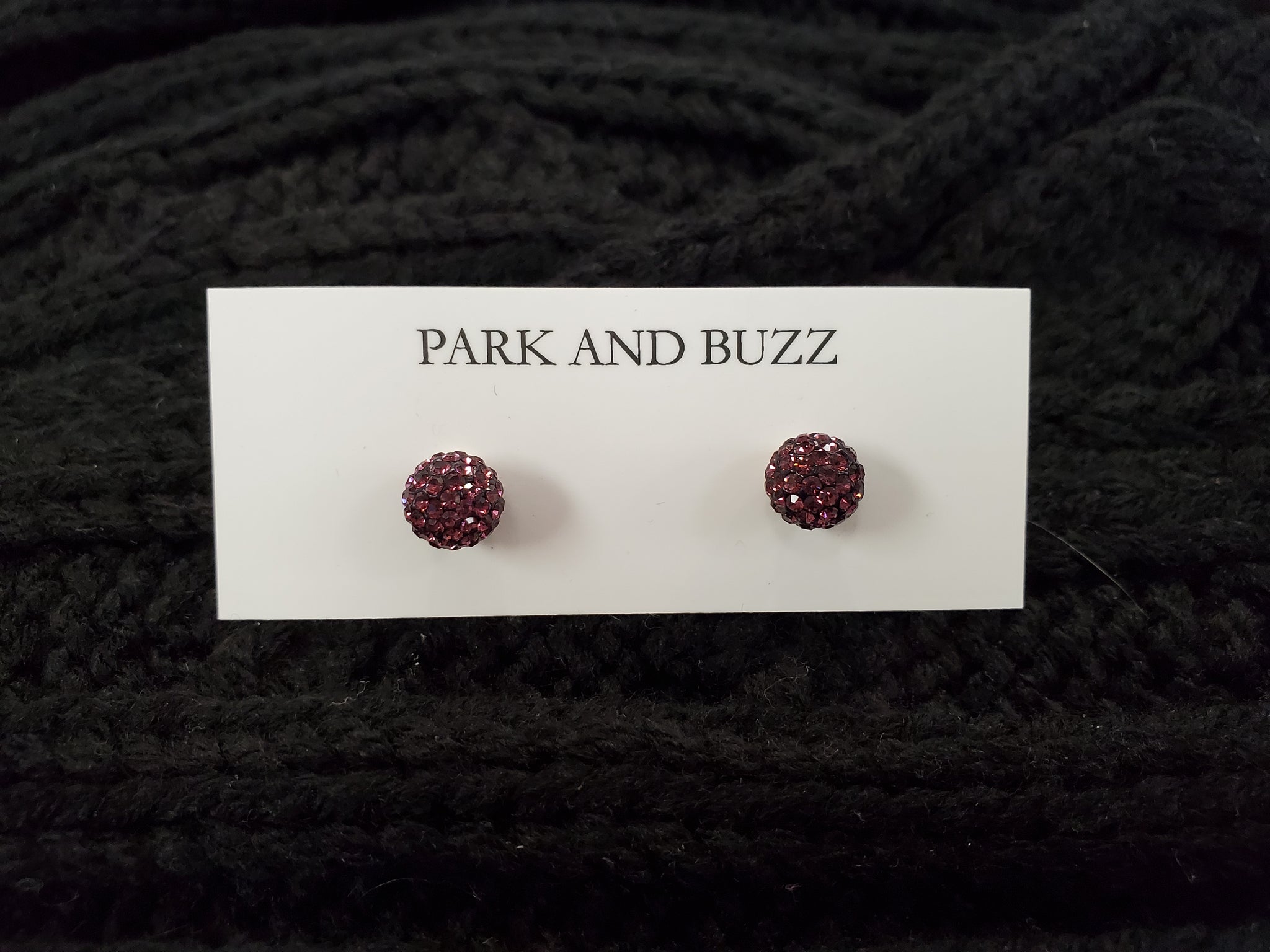 Park and Buzz Radiance Studs Amethyst