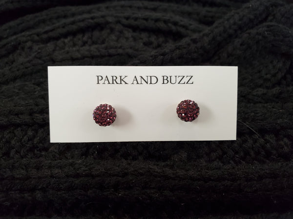 Park and Buzz Radiance Studs Amethyst