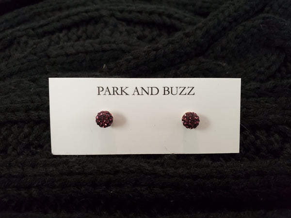 Park and Buzz Radiance Studs Amethyst