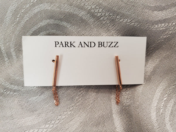 Park and Buzz City Slick Solid Bar Earrings