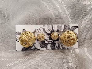 Park and Buzz Metal Twist Double Back Studs