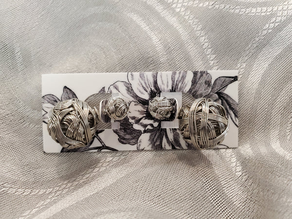 Park and Buzz Metal Twist Double Back Studs