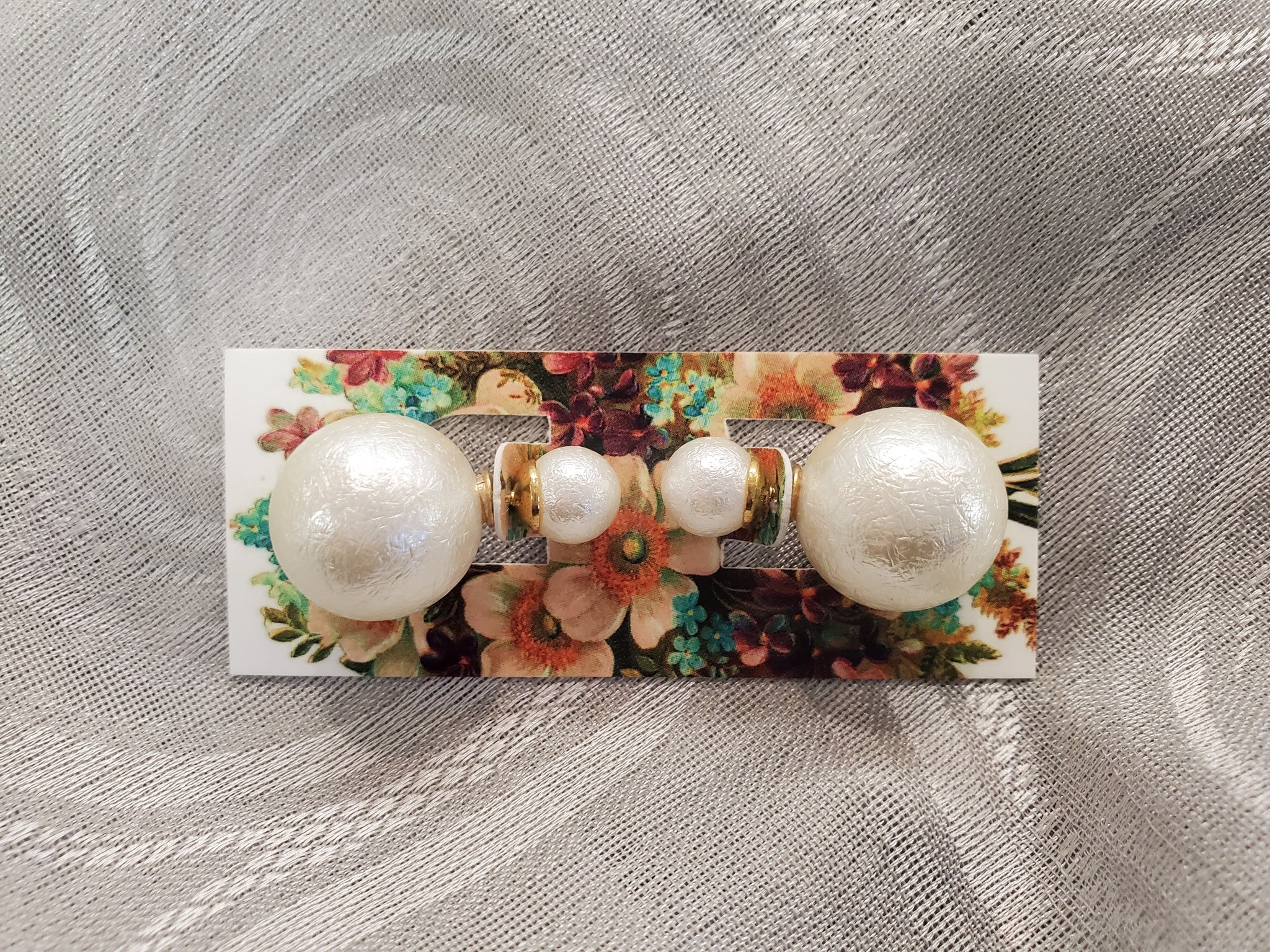 Park and Buzz Luxe Sand Double Back Studs