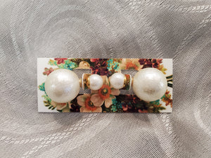 Park and Buzz Luxe Sand Double Back Studs