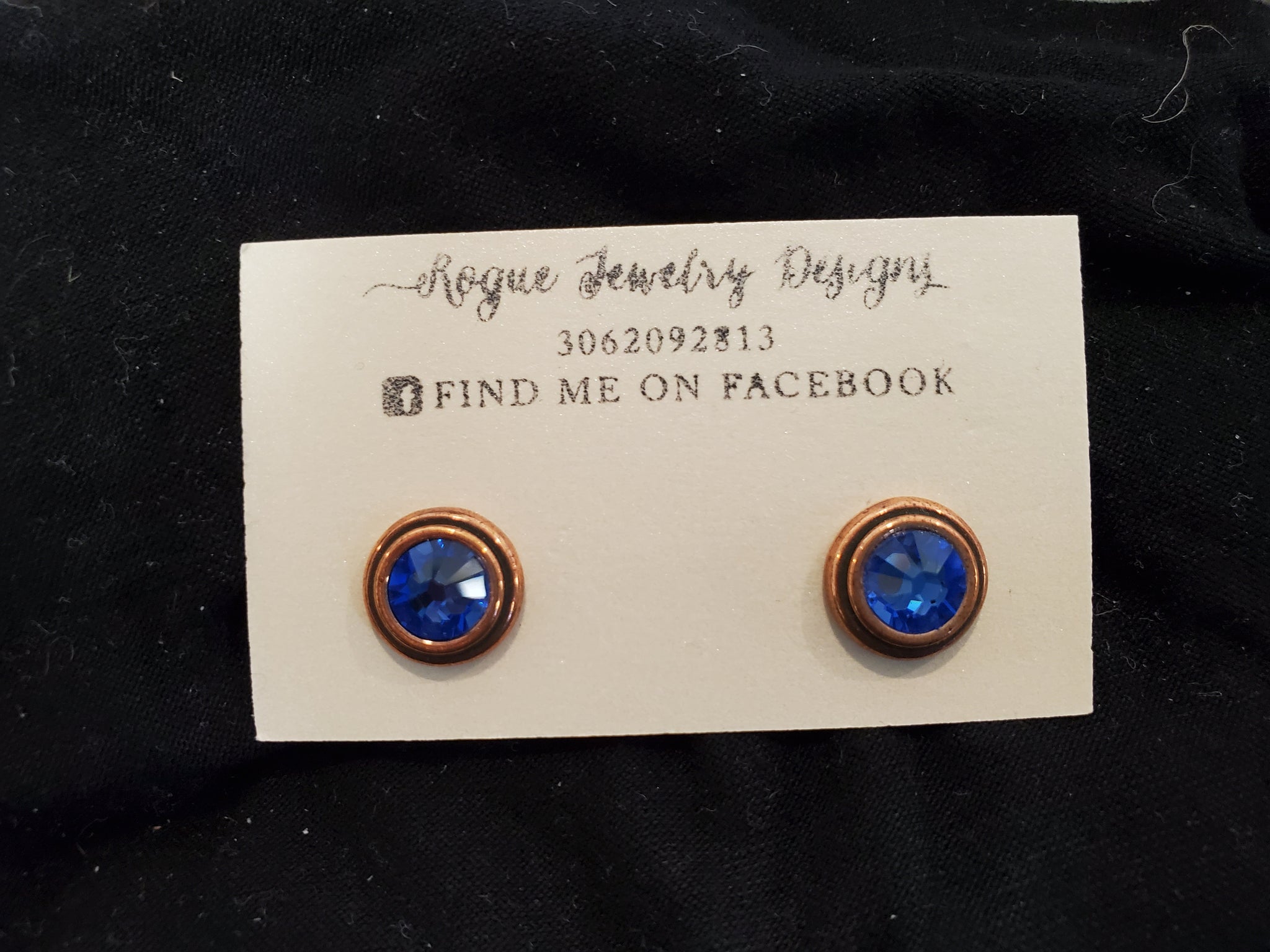 Rogue Jewelry Designs Sapphire Studs (September)