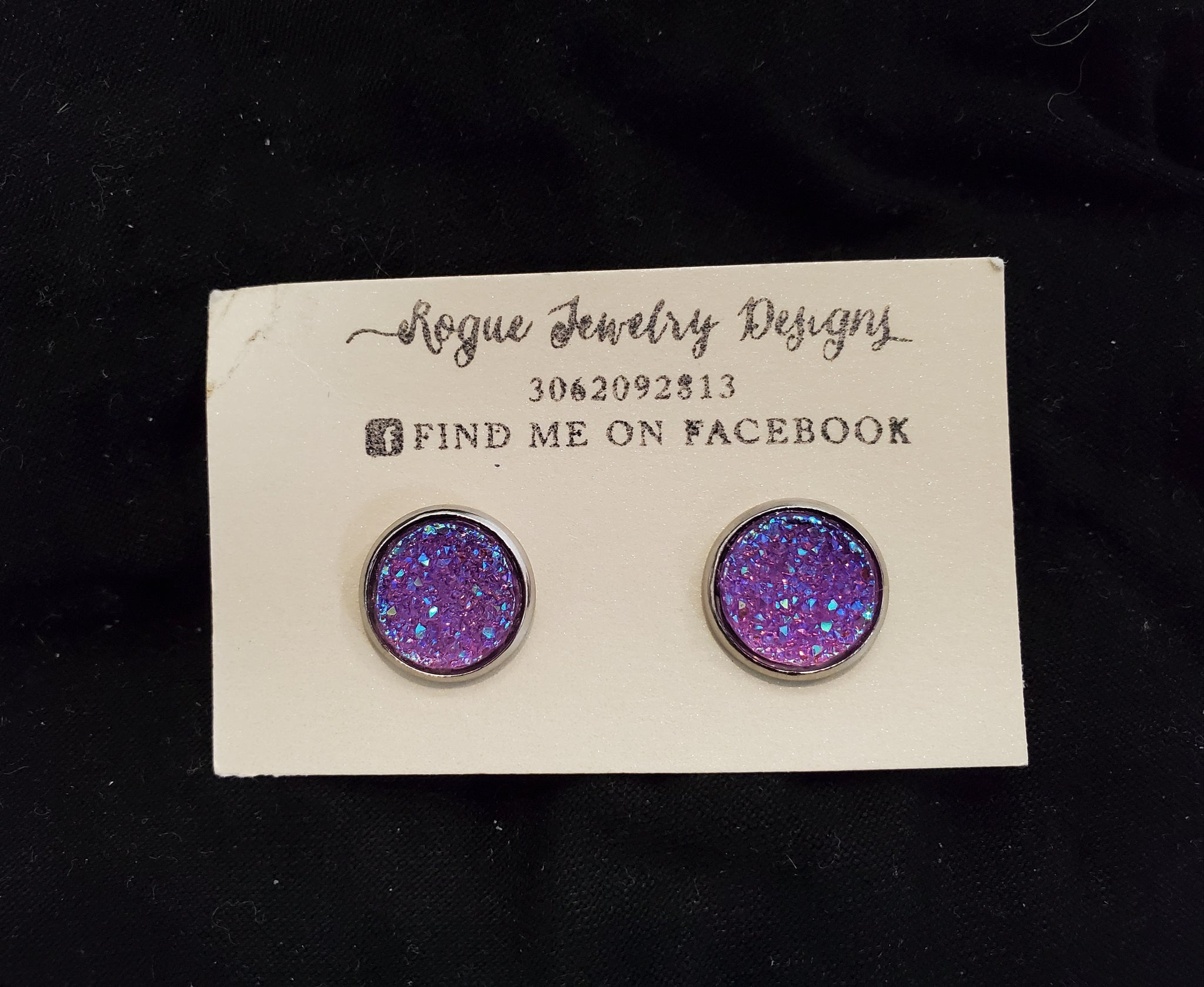 Rogue Jewelry Designs Light Purple Studs