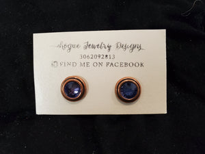 Rogue Jewelry Designs Tazanite Purple Studs