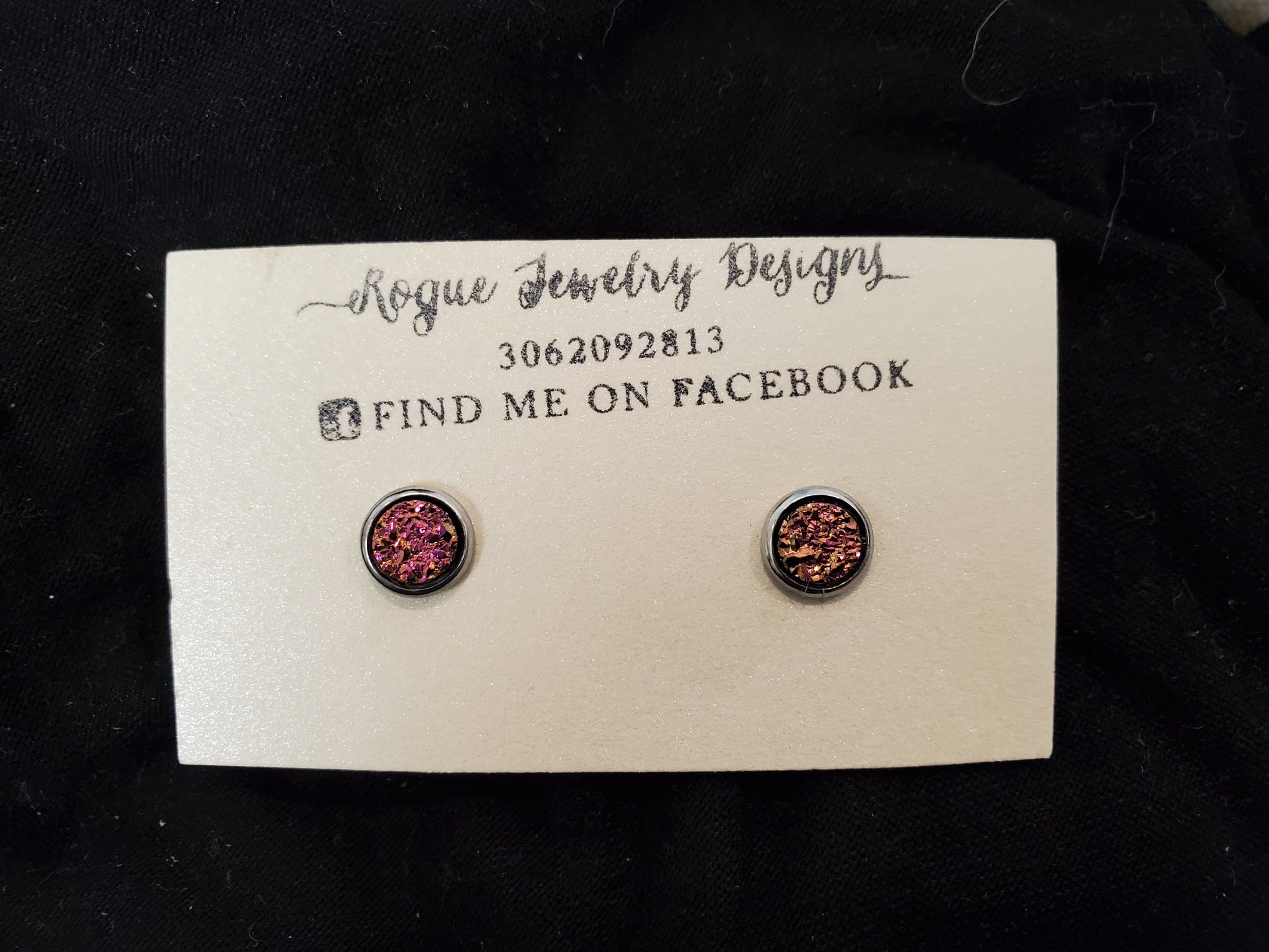 Rogue Jewelry Designs Pink Studs
