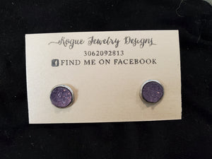 Rogue Jewelry Designs Purple Studs