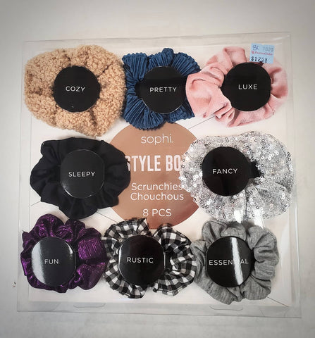 Sophi Style Box Scrunchies (8)