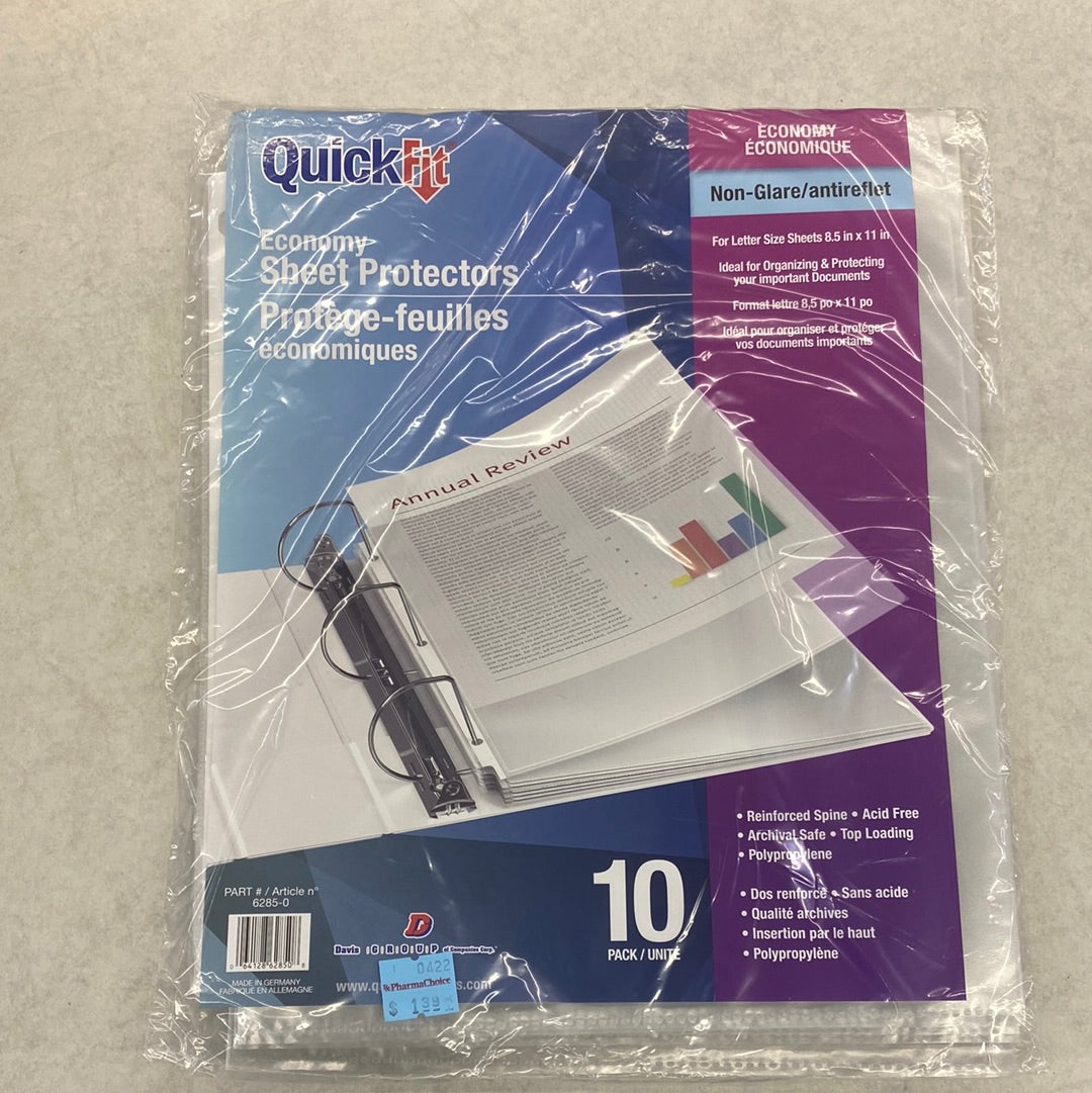 Sheet protectors