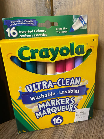 Crayola Washable Markers-16 broad line
