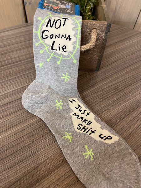 Blue Q socks-not gonna lie